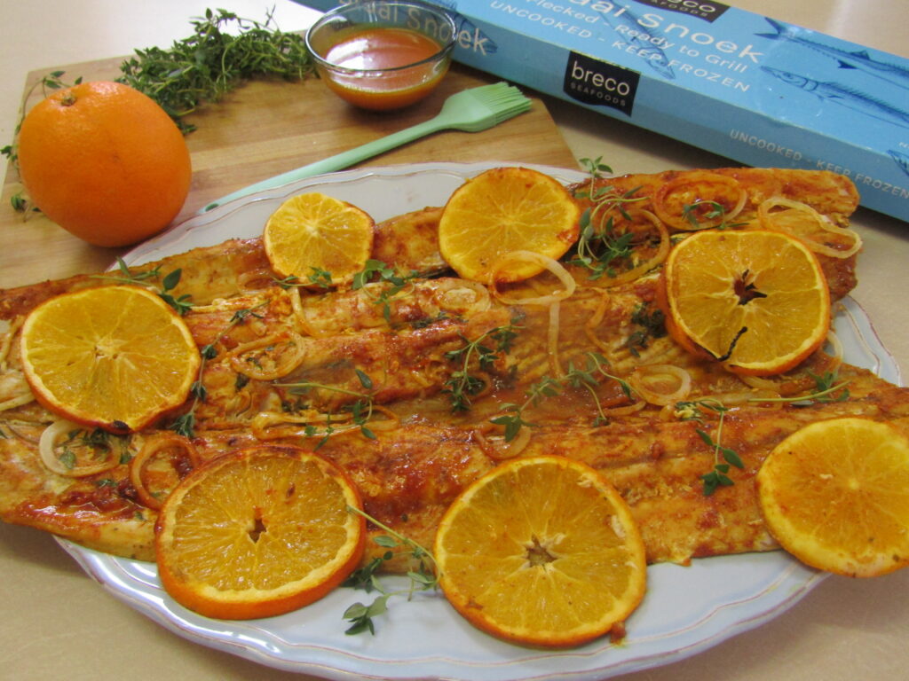Orange Glazed Masala Snoek