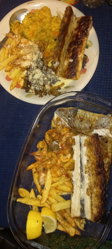 Sea food / snoek braai